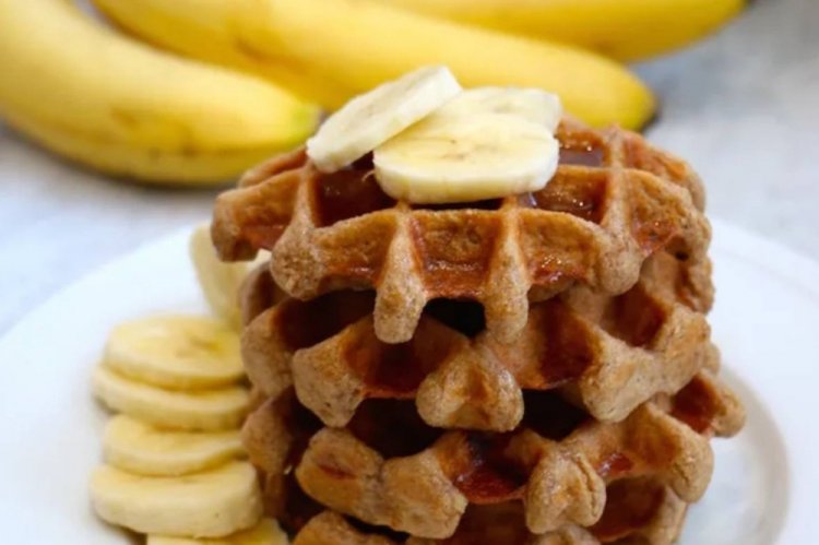 Постные банановые вафли