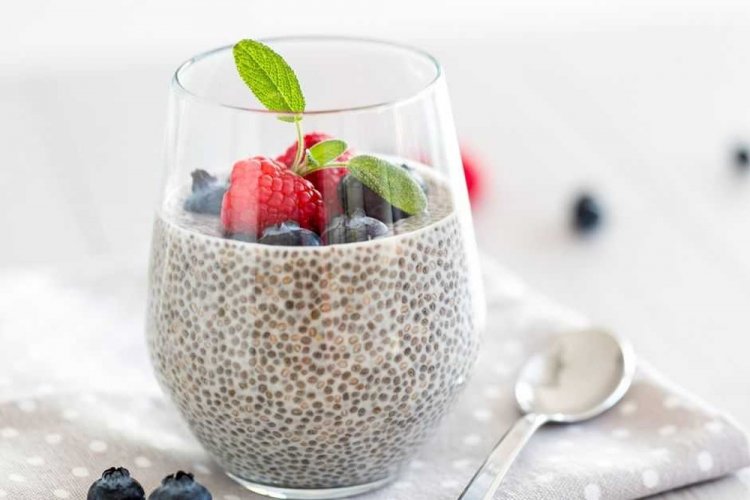 Кето-пудинг с семенами чиа