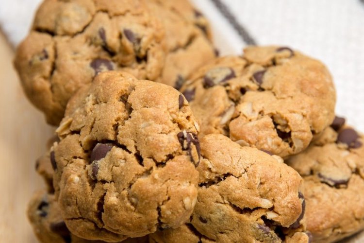 Овсяное печенье с арахисовой пастой