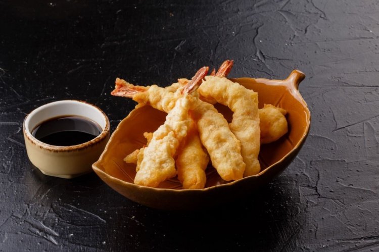 Креветки темпура с крахмалом