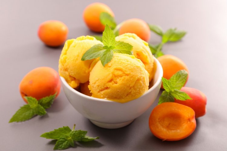 Сорбет из абрикосов и банана