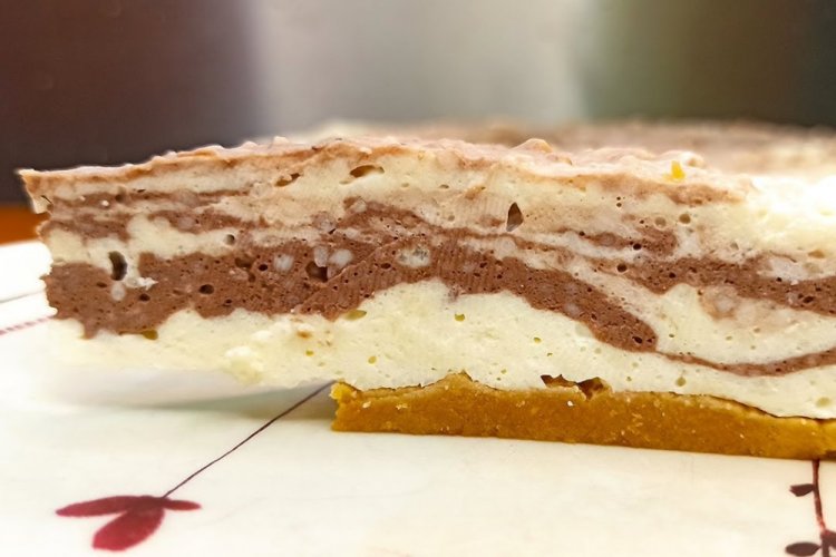 Морковный торт «Зебра» без выпечки