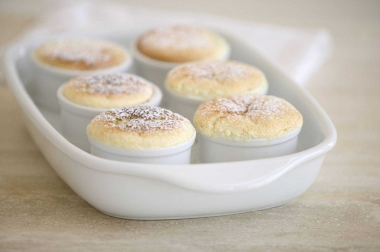 Творожное суфле со сметанной заливкой в духовке