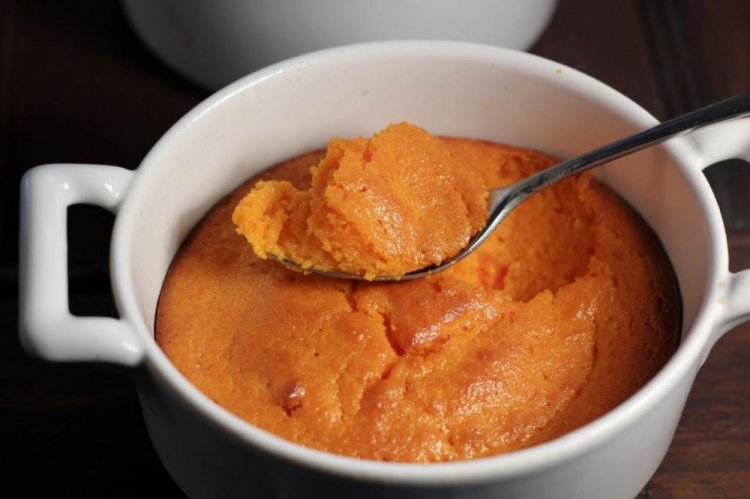 Творожное суфле с морковью