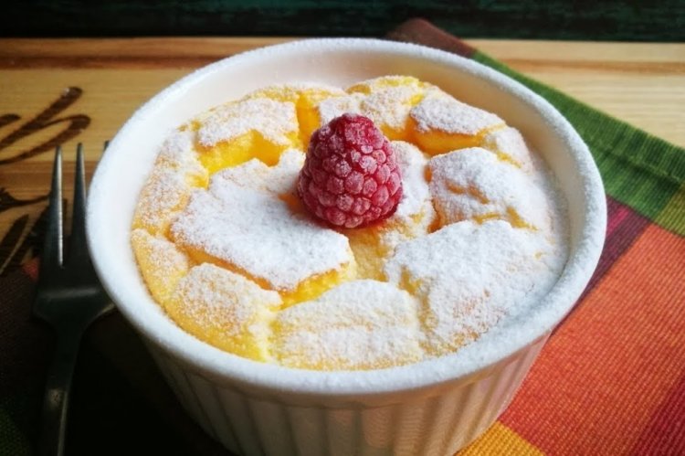 Творожное суфле с лимоном