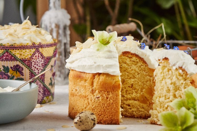 Творожный пасхальный кулич