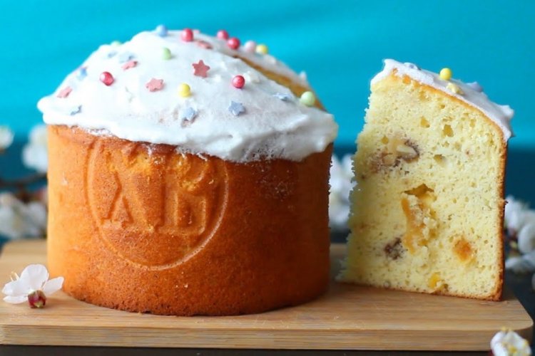 ПП творожный кулич на Пасху