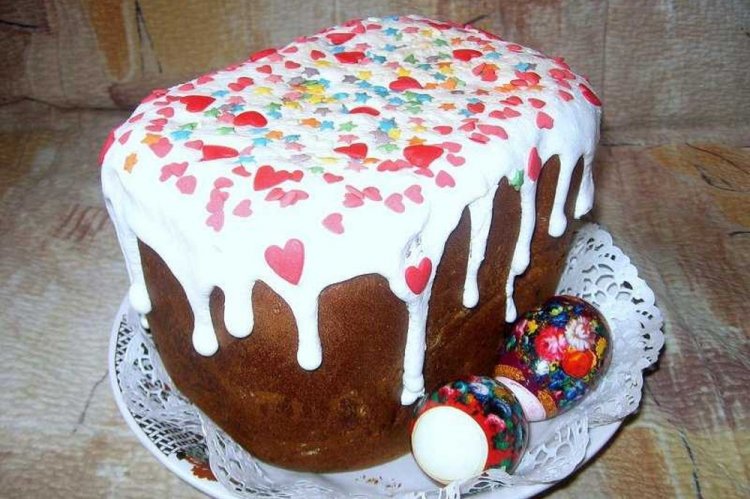 Творожный кулич в хлебопечке на Пасху