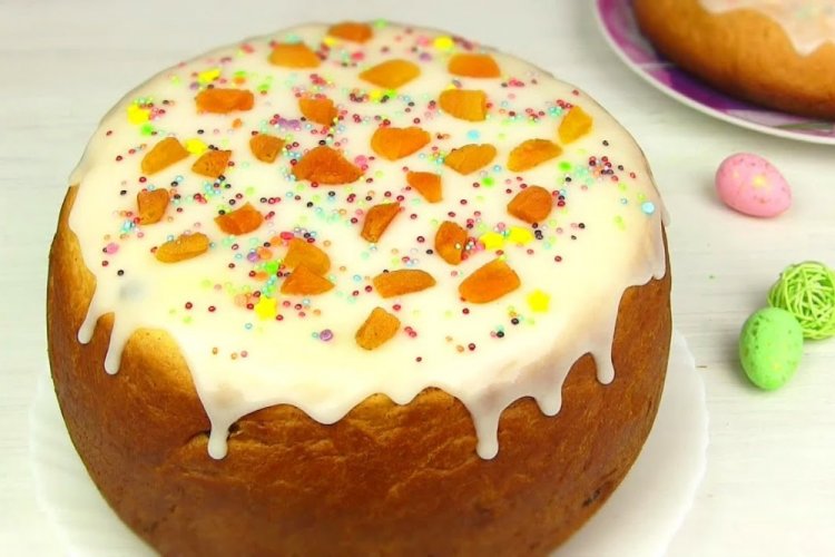 Пасхальный кулич на сухом молоке в мультиварке