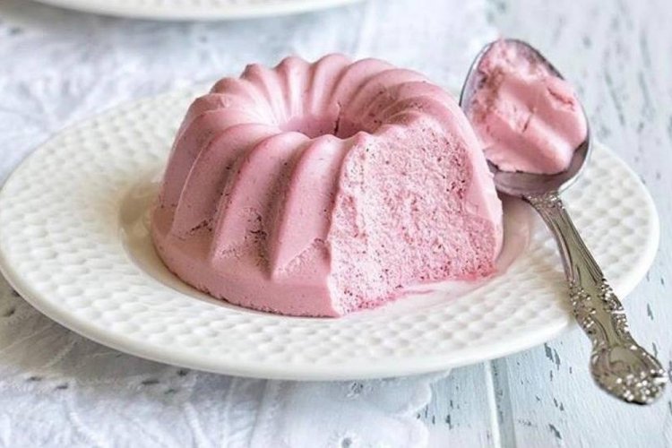 Творожно-малиновое суфле