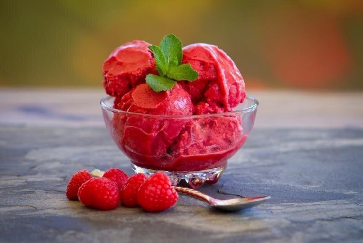 Сорбет из малины