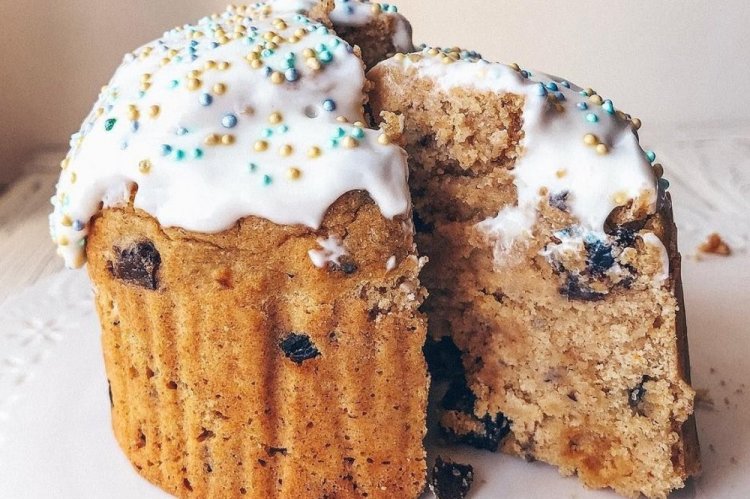 Пасхальный ПП кулич с овсяными хлопьями