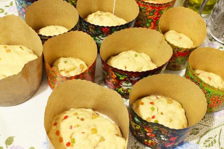 Банановое тесто для куличей