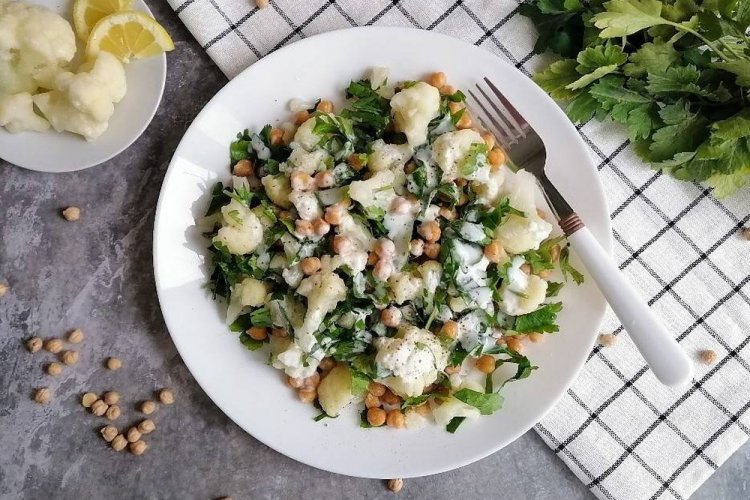 Постная запеканка с рисом и нутом