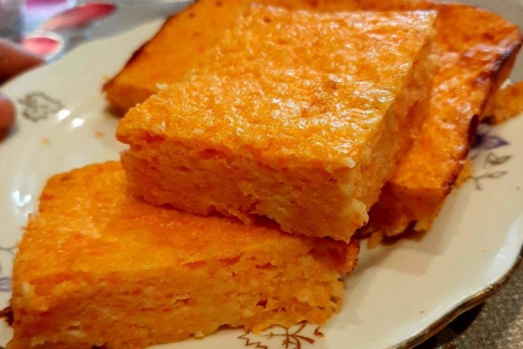 Постная морковная запеканка