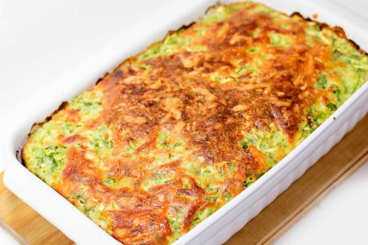 Постная запеканка из кабачков и картошки