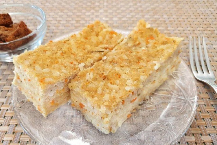 Постная рыбная запеканка