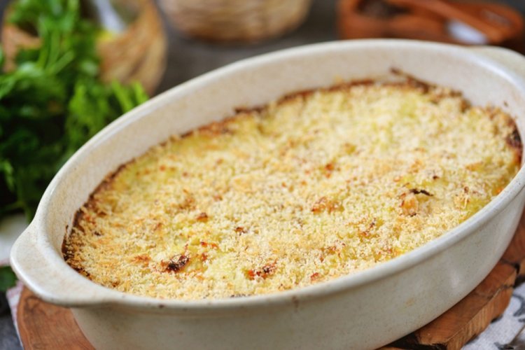 Постная запеканка с цветной капустой