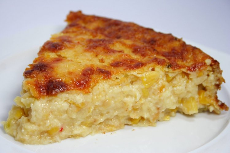 Постная яблочная запеканка