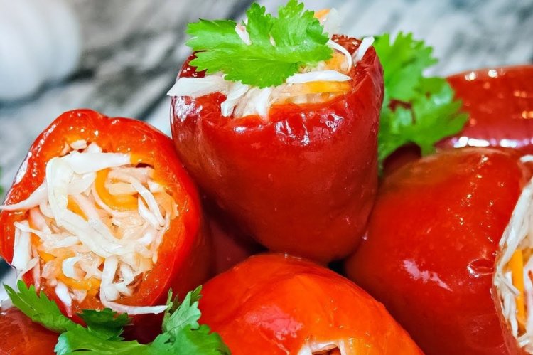 Постный фаршированный перец