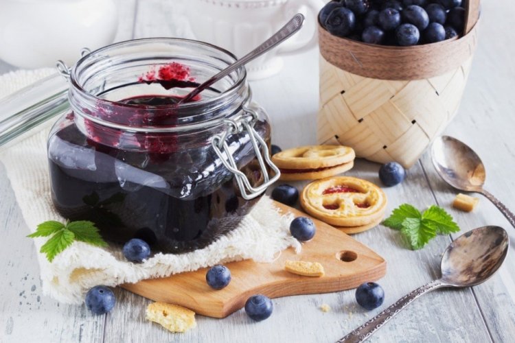 Джем из голубики с медом