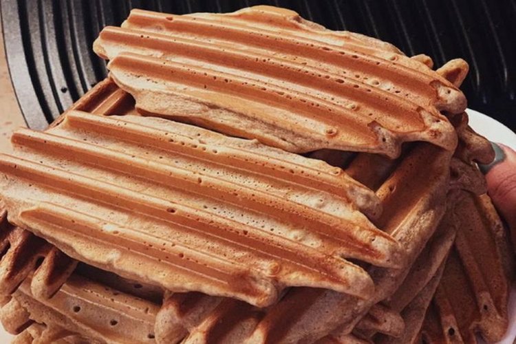 Шоколадные вафли на гриле