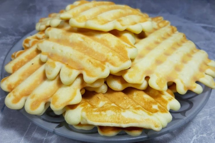 Медовые вафли на гриле