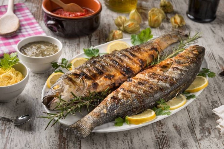 Форель в имбирном маринаде на гриле