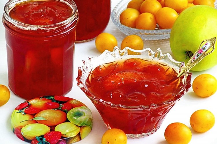 Варенье из алычи и яблок