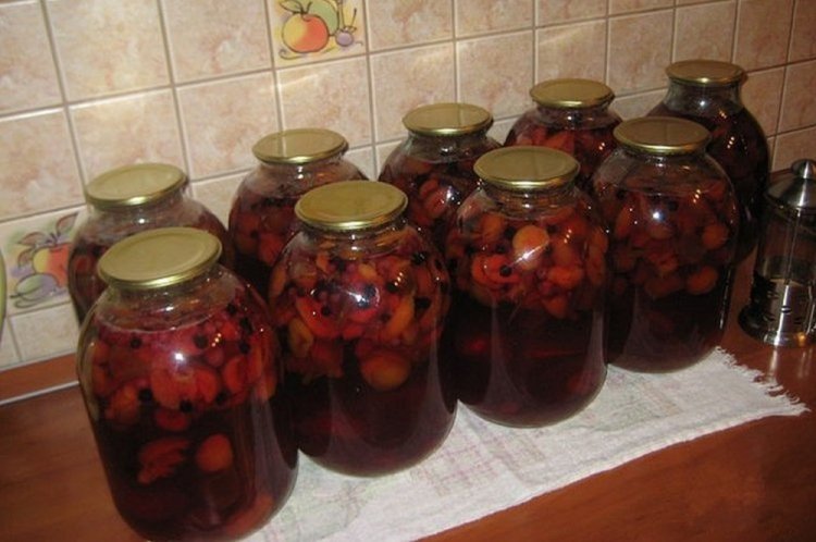 Компот из черемухи с грушей на зиму