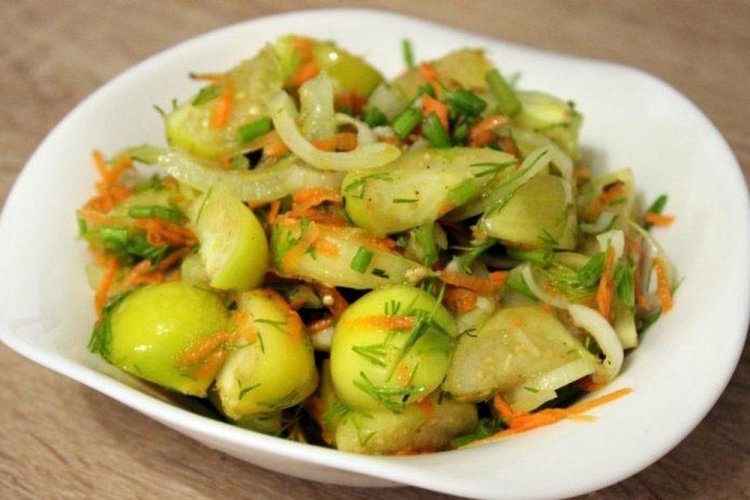 Физалис с огурцами на зиму