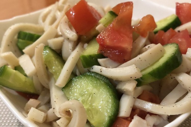 ПП салат с кальмарами и сельдереем