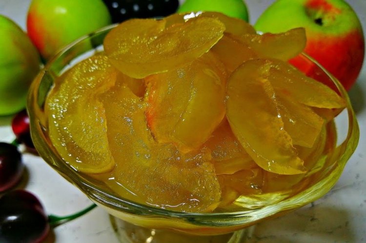Прозрачное варенье из яблок дольками