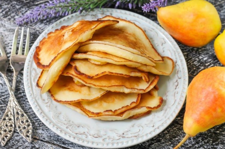 Оладьи с грушей