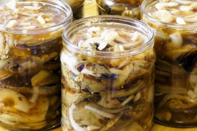 Баклажаны как шашлык слоями