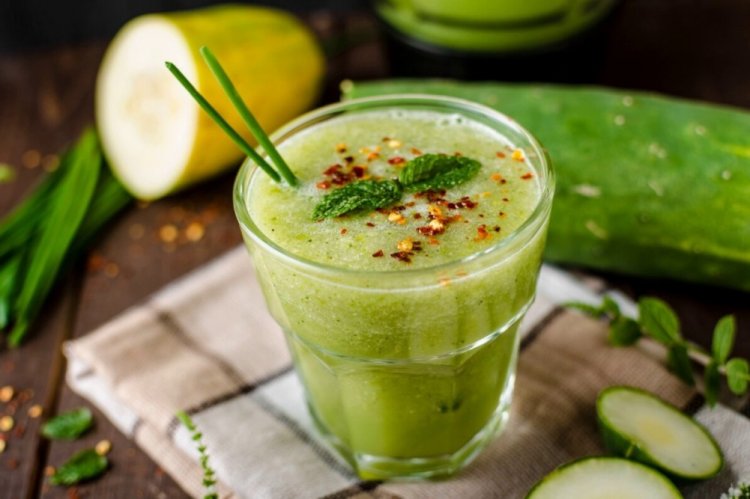 Смузи из кабачков с огурцом