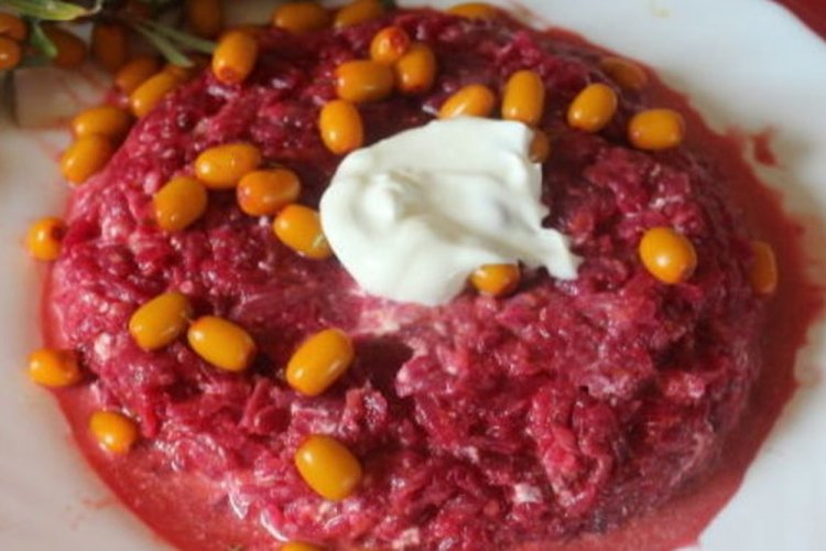 Салат из свеклы и облепихи