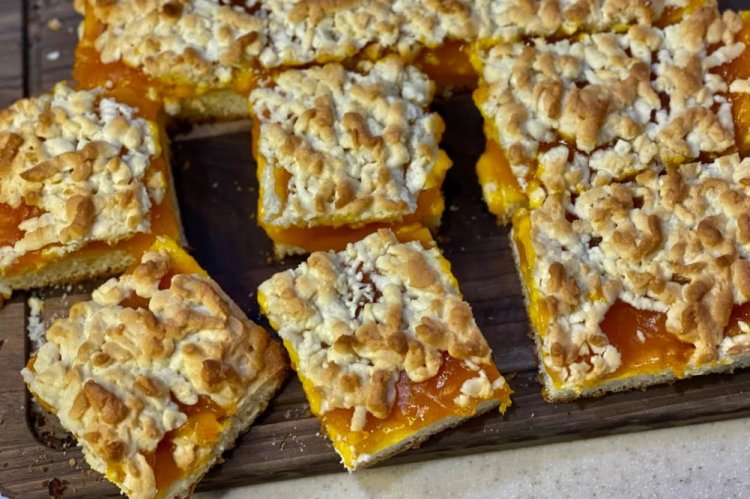 Песочный пирог с облепихой