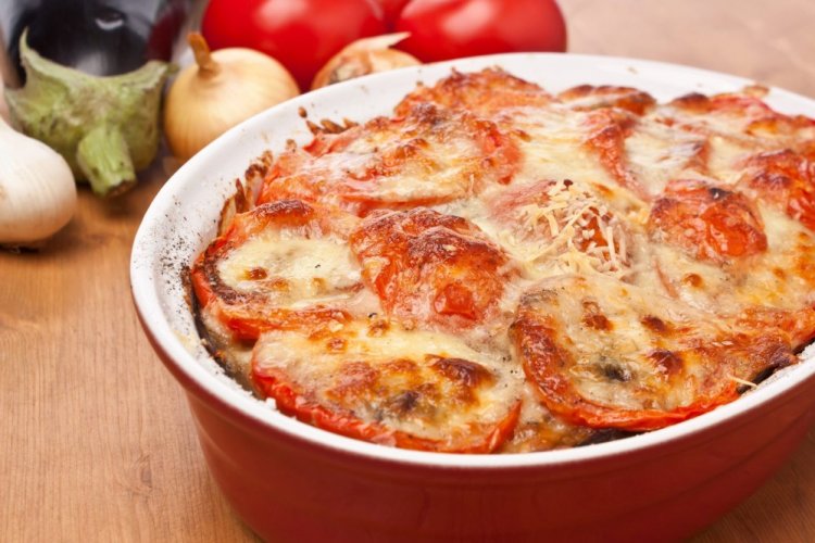 Запеканка из баклажанов с мясом