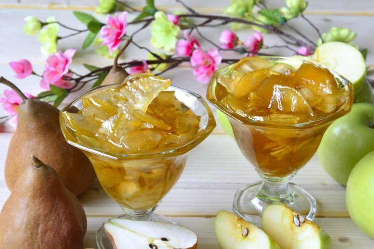 Варенье из груш и яблок дольками
