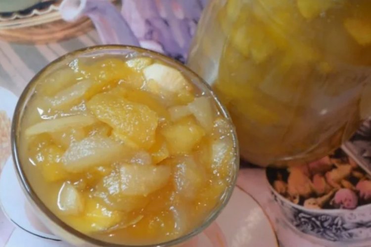 Ванильное варенье из груш и яблок