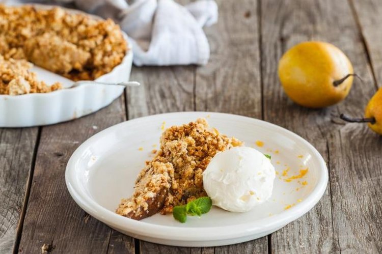 Грушевый крамбл