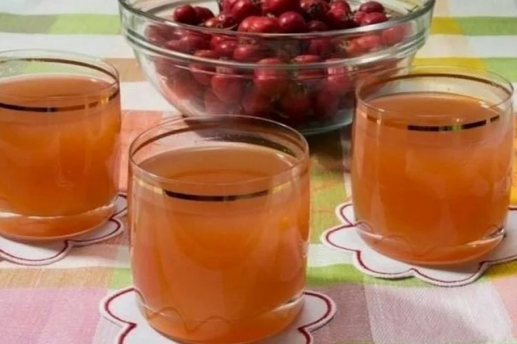 Морс из боярышника с медом