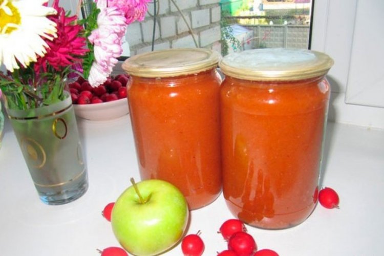 Варенье из боярышника с яблоком