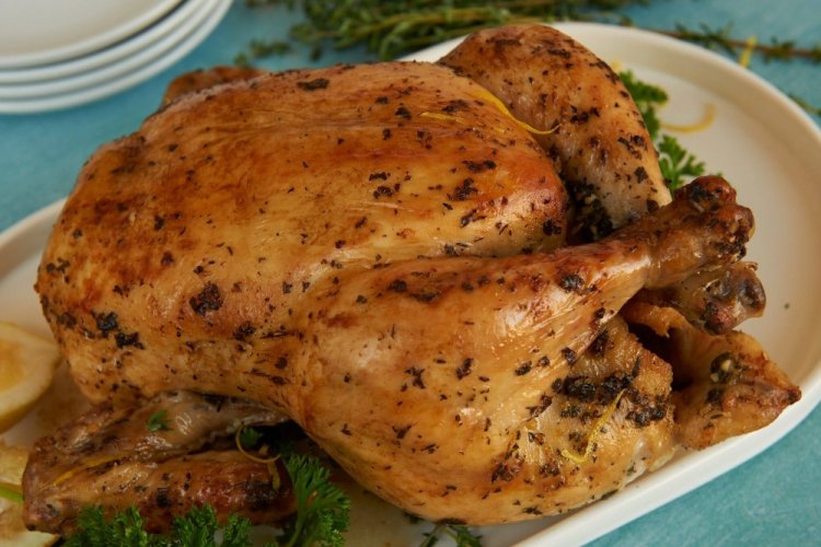 Цыпленок с розмарином в аэрогриле