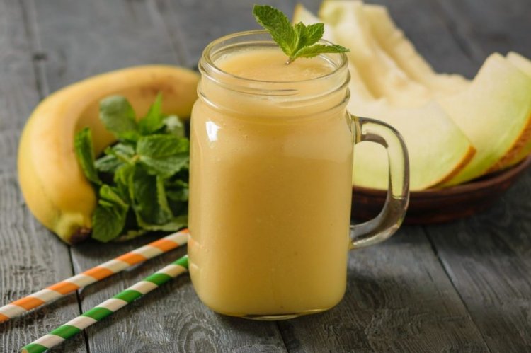 Смузи из дыни и банана