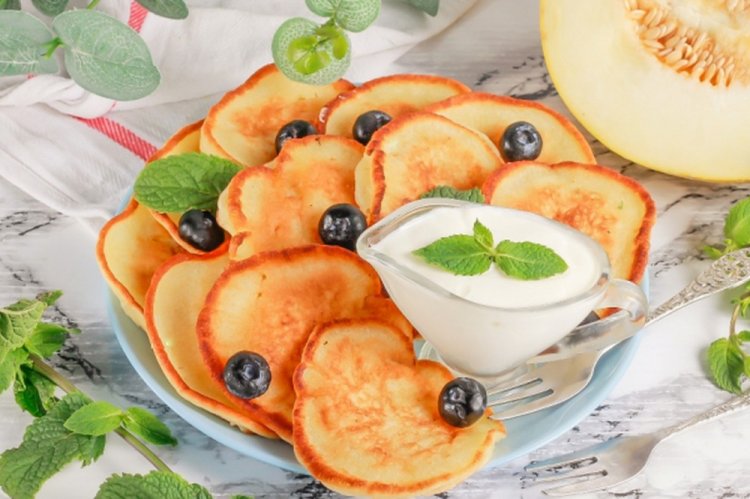 Оладьи с дыней