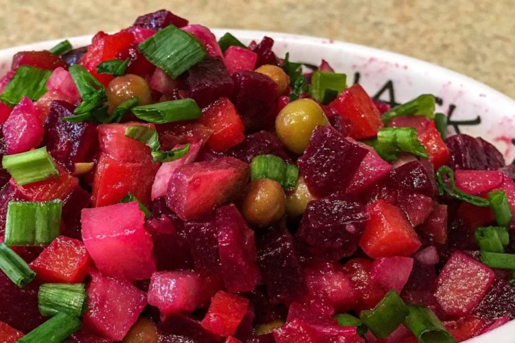 Винегрет из запеченных овощей