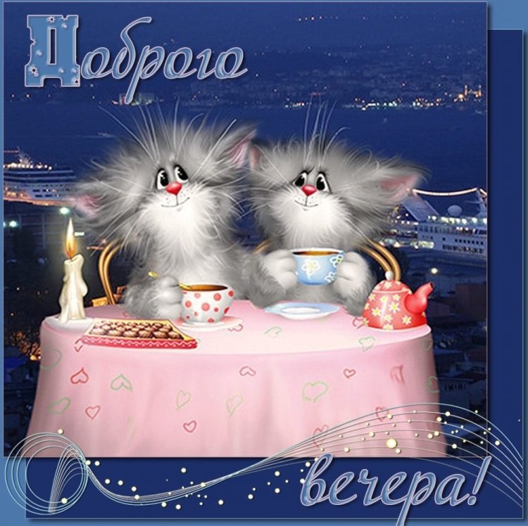 Самые прикольные картинки «Добрый вечер»