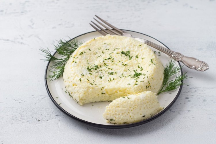 Белковый омлет на пару